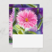 Carte Postale Fleur pourpre (Devant / Derrière)