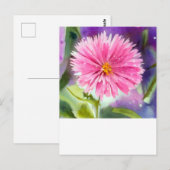 Carte Postale Fleur pourpre (Devant / Derrière)