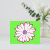 Carte Postale fleur rose (Debout devant)