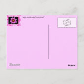 Carte Postale Fleur rose (Dos)