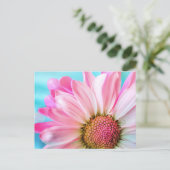 Carte Postale Fleur rose (Debout devant)