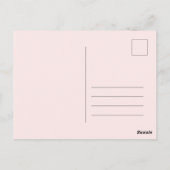 Carte postale Fleur Rose Anniversaire (Dos)