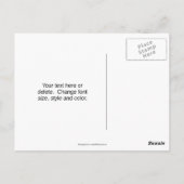 Carte Postale Fleur Rose bleu personnalisée (Dos)