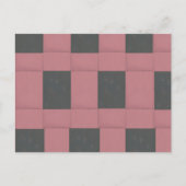 Carte Postale Fleur rose Checker Abstrait (Devant)