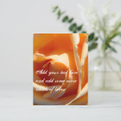 Carte Postale Fleur rose jaune (Debout devant)