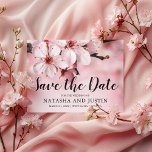 Carte Postale Fleur rose Mariage floral Enregistrer la date<br><div class="desc">Élégant printemps enregistrer la carte postale date avec de belles fleurs rose en fleurs et un mariage enregistrer le modèle date qui est facile à personnaliser.</div>