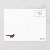 Carte Postale Fleur rose rouge vif Belle florale (Dos)