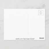 Carte Postale Fleur rose Verbascum art floral (Dos)