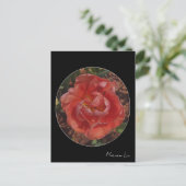 Carte Postale fleur rouge (Debout devant)