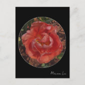 Carte Postale fleur rouge (Devant)