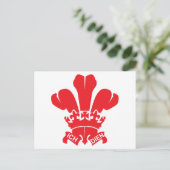 Carte Postale Fleur rouge de Lis (Debout devant)