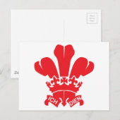 Carte Postale Fleur rouge de Lis (Devant / Derrière)