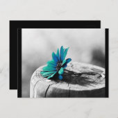 Carte Postale Fleur sarcelle (Devant / Derrière)