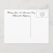 Carte postale fleur sauvage (Dos)