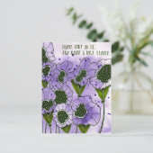 Carte Postale Fleur sauvage (Debout devant)