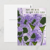 Carte Postale Fleur sauvage (Devant / Derrière)