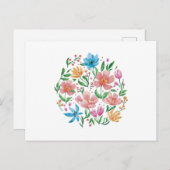 Carte Postale Fleur sauvage (Devant / Derrière)