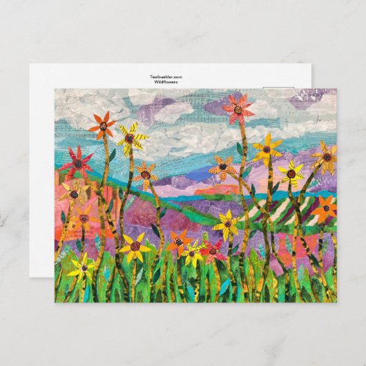 Carte Postale Fleur sauvage (Devant / Derrière)