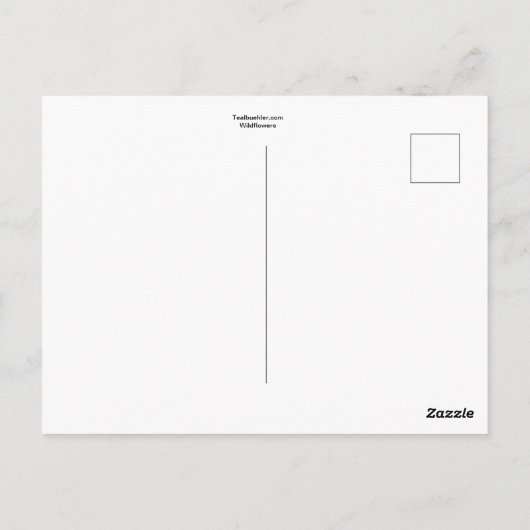 Carte Postale Fleur sauvage (Dos)