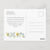 Carte Postale Fleur sauvage Boho de Meadow (Dos)