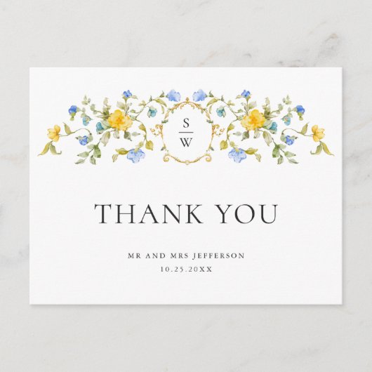 Carte Postale Fleur sauvage Boho de Meadow (Devant)