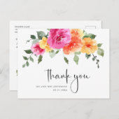 Carte Postale Fleur sauvage Boho de Meadow (Devant / Derrière)