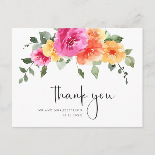 Carte Postale Fleur sauvage Boho de Meadow (Devant)