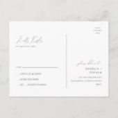 Carte Postale Fleur sauvage coloré | Mariage RSVP (Dos)
