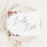 Carte Postale Fleur sauvage coloré | Mariage RSVP<br><div class="desc">Ce fleur sauvage coloré | mariage La carte postale RSVP est parfaite pour votre mariage d'été simple et fantaisiste. Les fleurs aux couleurs rose, jaune, orange et or, qui donnent à ce produit l'impression d'un élégant jardin vintage minimaliste de printemps hippie. Le design moderne est artistique et délicat, représentant une...</div>