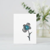 Carte Postale Fleur sauvage de la paix (Debout devant)