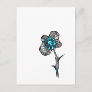 Carte Postale Fleur sauvage de la paix