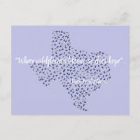 Carte postale Fleur sauvage du Texas Bluebonnet