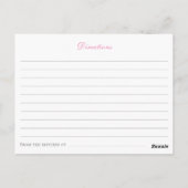 Carte Postale Fleur sauvage Et Papillons Recette Pour La Mariée (Dos)