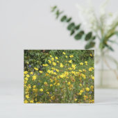 Carte postale Fleur sauvage jaune do-it-yourself (Debout devant)