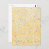 Carte Postale fleur sauvage jaune et gris (Devant / Derrière)