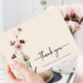 Carte Postale Fleur sauvage Merci