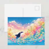 Carte Postale Fleur Sauvage Orque Capricieuse (Devant / Derrière)