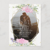 Carte Postale Fleur sauvage Printemps Photo Mariage Enregistrer  (Devant)