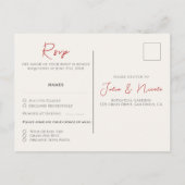 Carte Postale Fleur sauvage rose Rose Spring Garland Mariage (Dos)