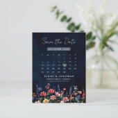 Carte Postale Fleur sauvage Rustic Country Calendar Enregistrer (Debout devant)
