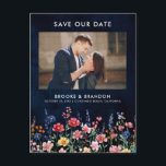 Carte Postale Fleur sauvage Rustic Country Floral Enregistrer la<br><div class="desc">Célébrez votre amour avec ce mariage dynamique, enregistrez la carte postale datant avec un design fleur sauvage aquarelle dans les tons rose, violet et vert. Parfait pour les mariages de jardin, de printemps ou de style rustique, cet invitation d'inspiration nature allie délicats accents floraux à une typographie élégante, créant une...</div>