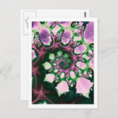 Carte Postale Fleur spirale (Devant / Derrière)