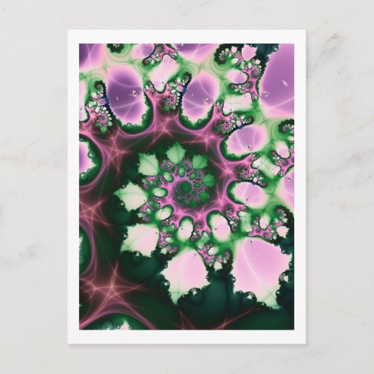 Carte Postale Fleur spirale (Devant)