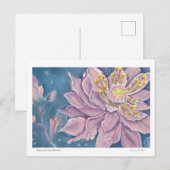 Carte Postale Fleur surnaturelle (Devant / Derrière)