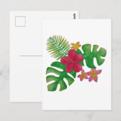 Carte Postale Fleur tropicale (Devant / Derrière)
