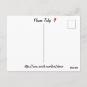Carte Postale Fleur Tulipe (Dos)