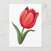 Carte Postale Fleur Tulipe (Devant)