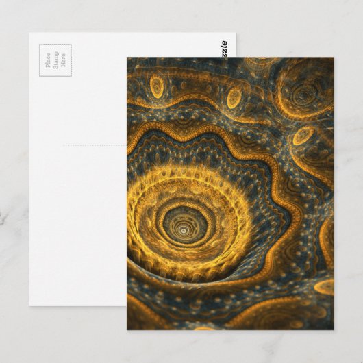 Carte Postale Fleur vapeur (Devant / Derrière)