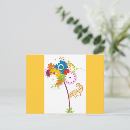 Carte Postale fleur_vectorielle (Debout devant)