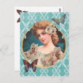 Carte Postale Fleur victorienne (Devant / Derrière)